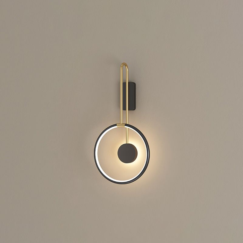 Éclairage mural rond minimaliste moderne