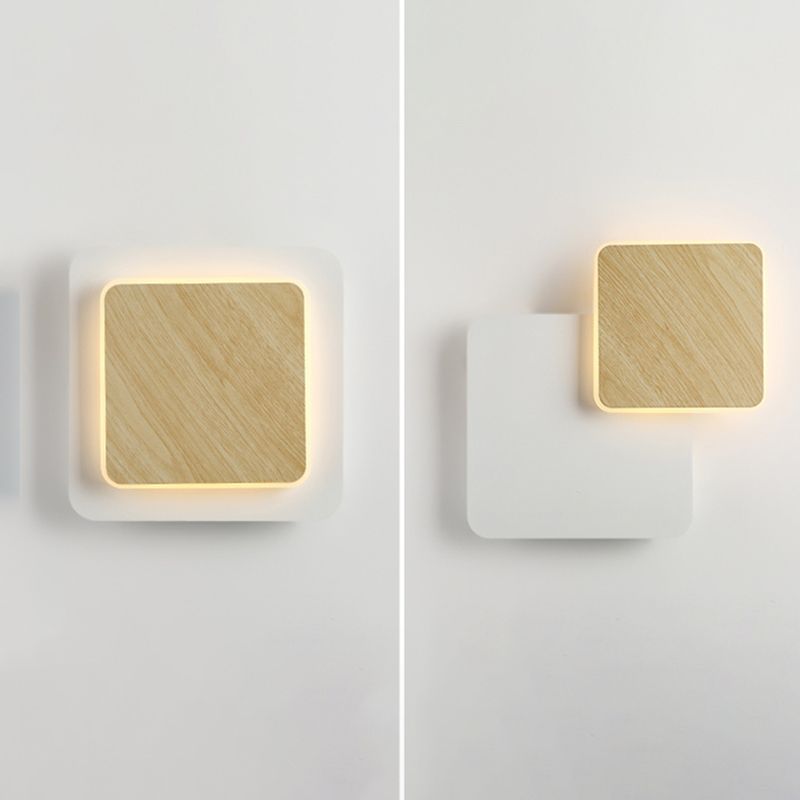 Geometric Wall Lighting Modern Style Wood Wall Lighting Ideas