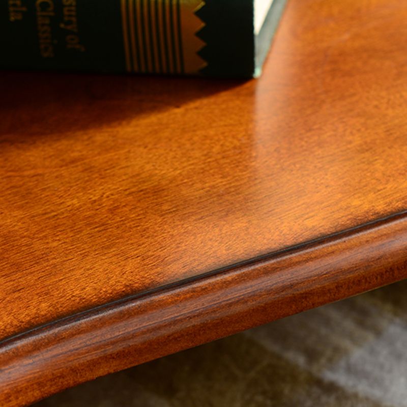 Mid-Century Modern Wood Cabinet Ring Pulls Side Cabinet with Drawer