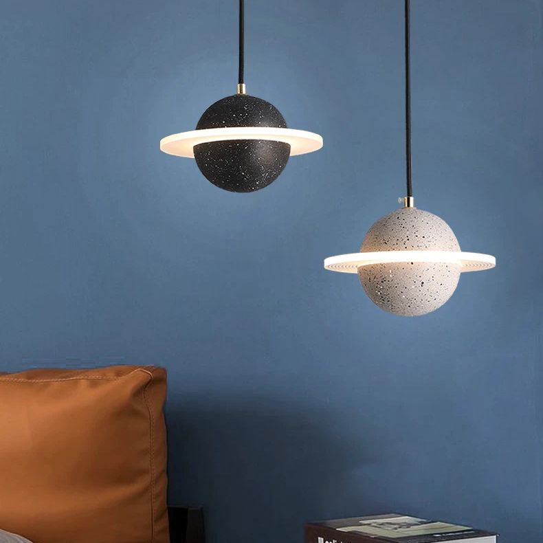Creative Universe LED Pendant Light Simplicity Hanging Lamp for Bedroom Foyer