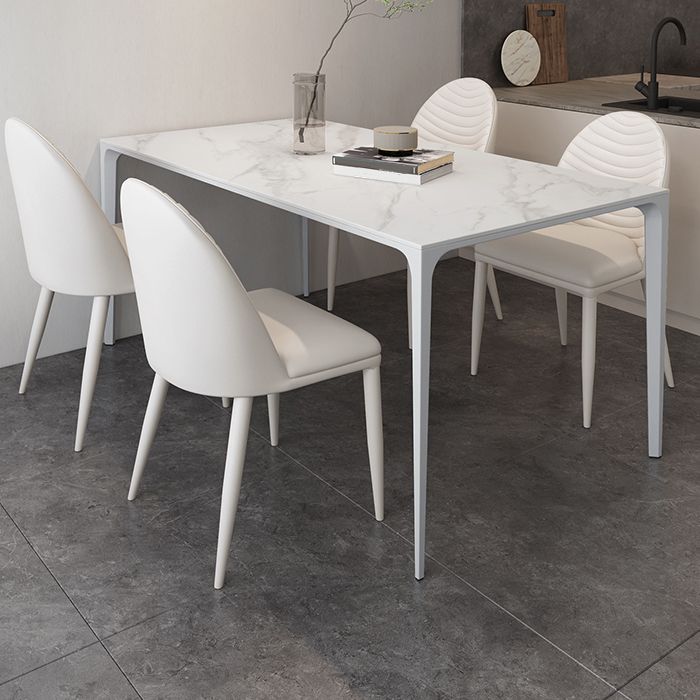 Modern Style Dining Table Sintered Stone Rectangle Table for Home