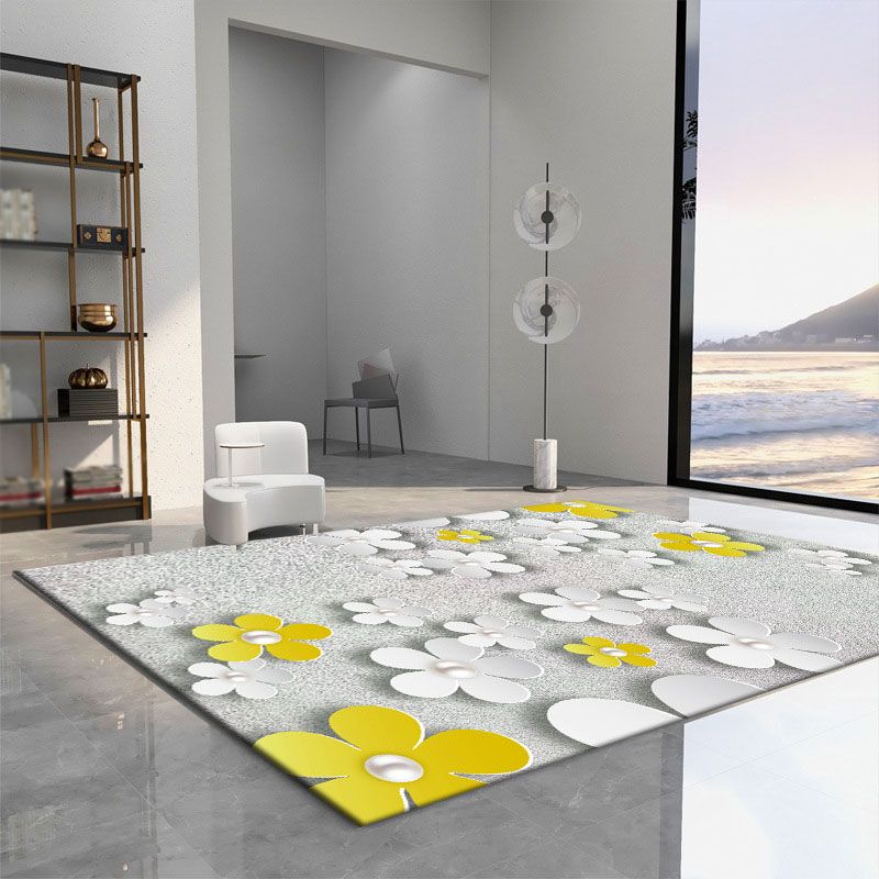 Tapis Chic et moderne, bloc de couleurs, en Polyester, avec envers antidérapant, pour la décoration de la maison