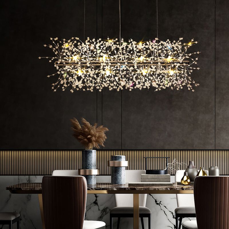 Modern Firefly Island Pendant Lighting Metal Multiple-Light Island Pendant