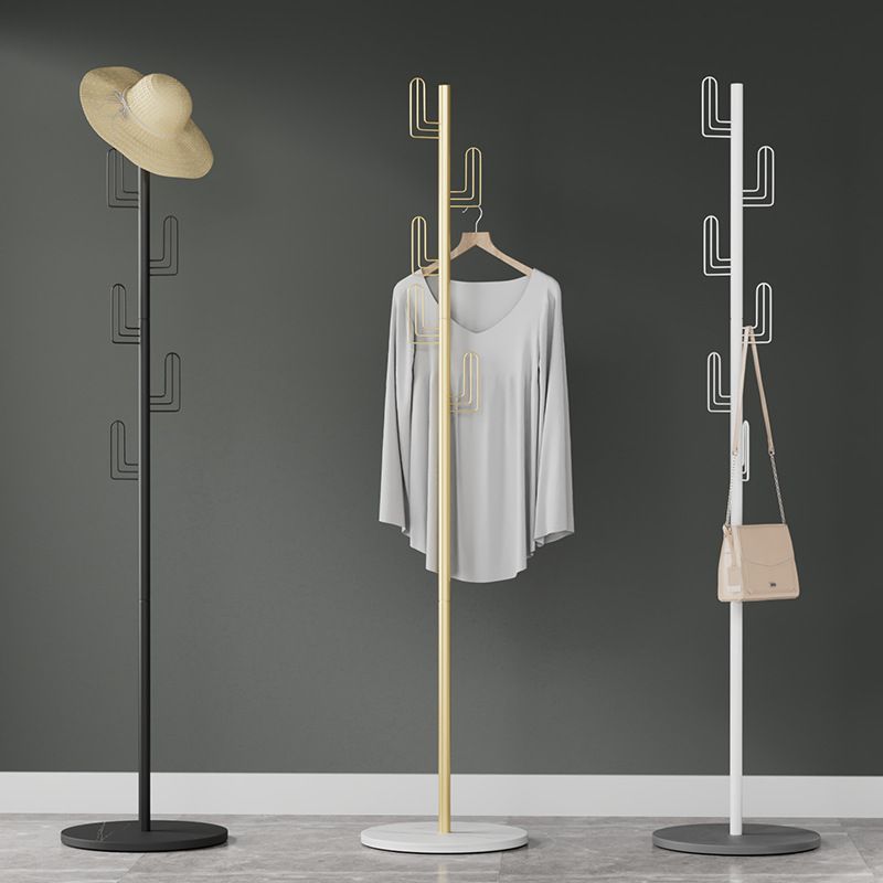 Luxurious Free Standing Coat Rack Metal Coat Hanger for Living Room