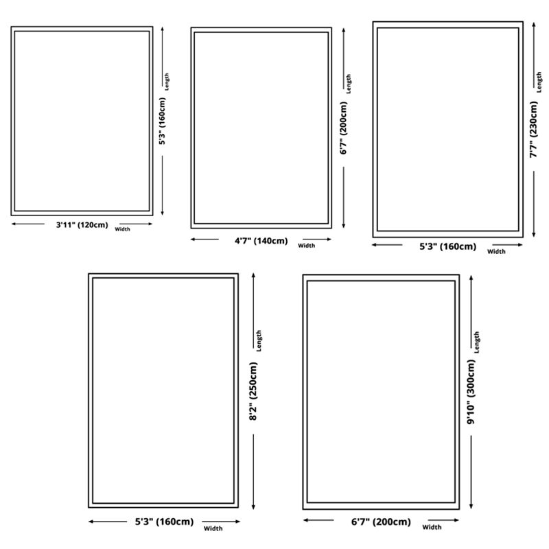 White Simple Rug Polyester Contemporary Carpet Non-Split Backing Area Rug for Indoor Room