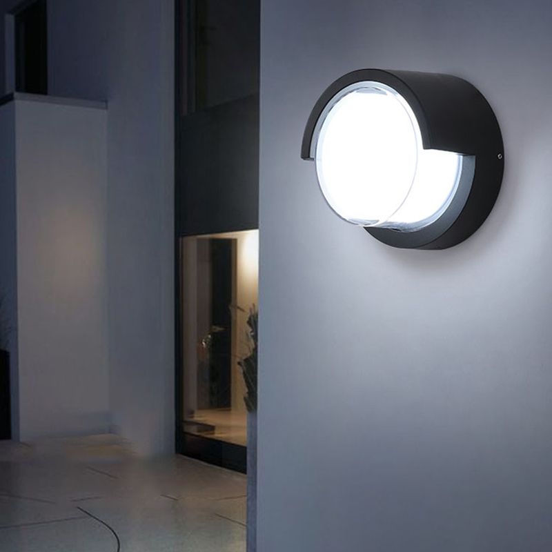 Contemporary Style Geometric Wall Mounted Lamps Metal 1 Light Wall Light Sconce