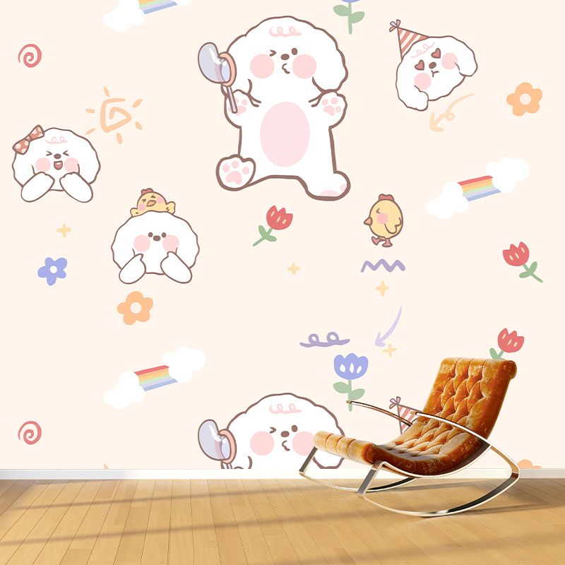 Cartoon Animals Wall Mural Wallpaper Sitting Room Wall Mural