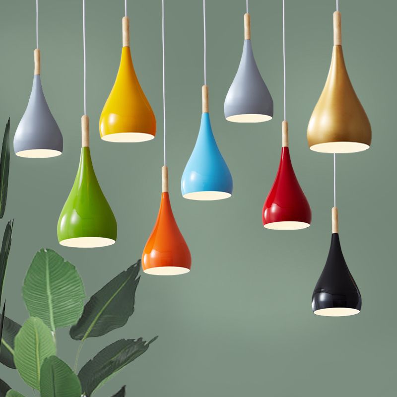 Luce Mini Mini Bell Bell, Luce in metallo Macaron Ampicca singola