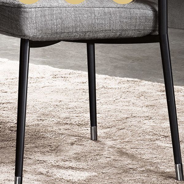 Contemporary Chairs Open Back Dining Side Chairs with Metal Legs for Kitchen