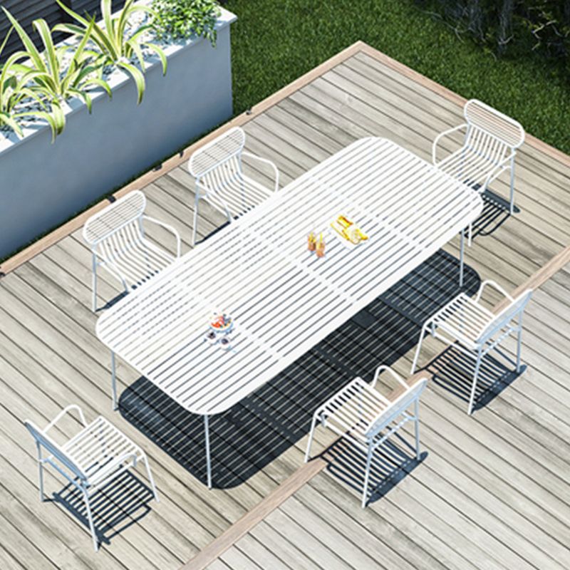 Modern Bistro Table Set 1/6/7 Pcs Metal Bistro Table and Chairs