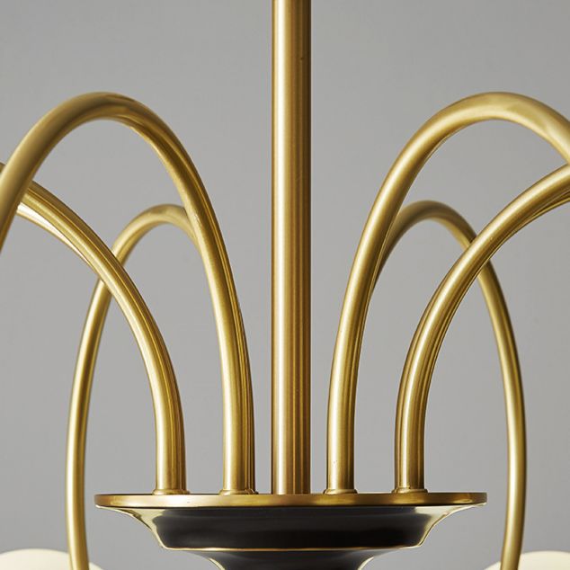 Café de lámparas de lámpara de vidrio contemporáneo Restaurante Multi colgante Luz