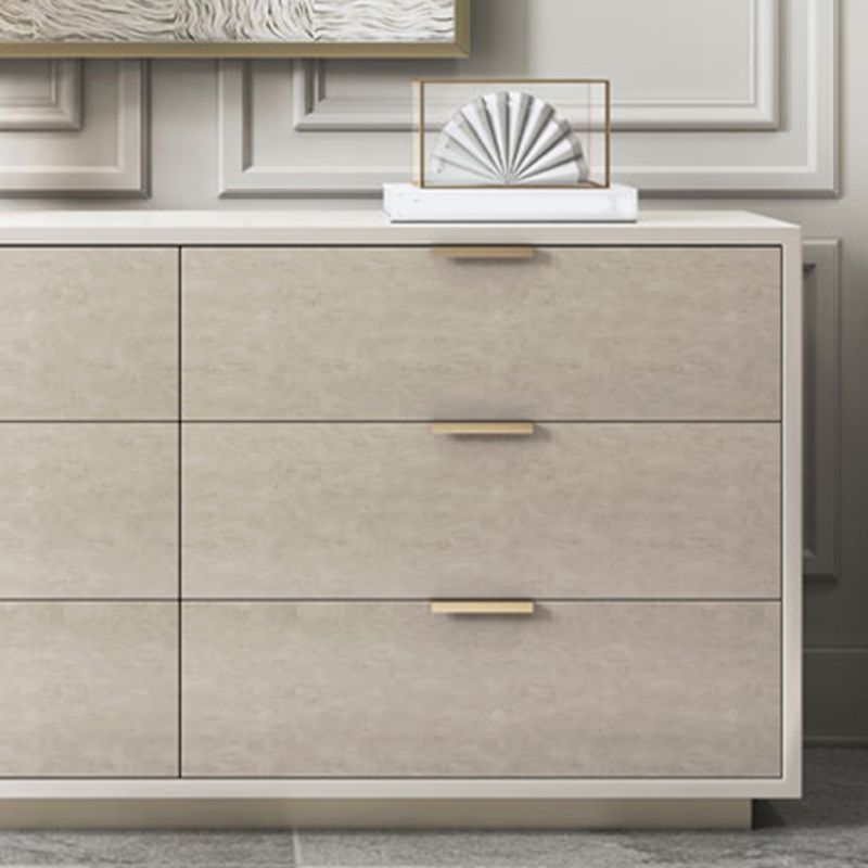 Ultra-Modern Double Dresser Solid Wood Storage Chest with Drawers for Bedroom