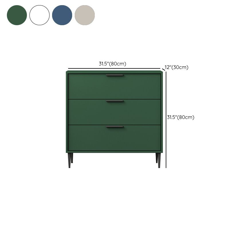 Modern Horizontal Storage Chest Dresser Wooden Storage Chest with Drawers