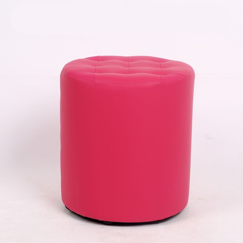 Dark Brown Modern Pouf Stain Resistant Round Pouf for Drawing Room