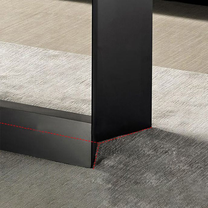 Metal Mesa de piedra sinterizada de rectángulo de lujo tradicional de lujo para el hogar