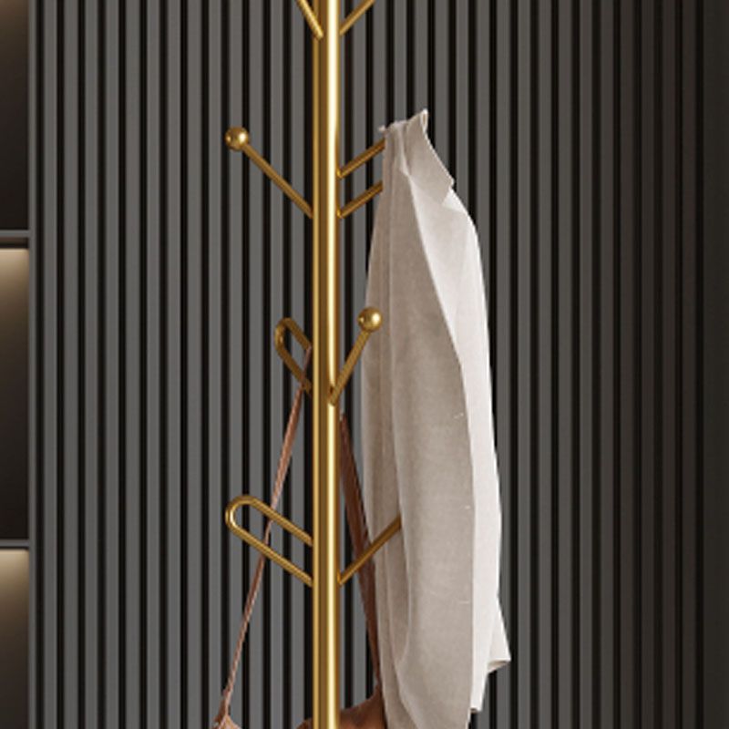 Glam Coat Rack Metal No Distressing Free Standing Entry Hall Tree