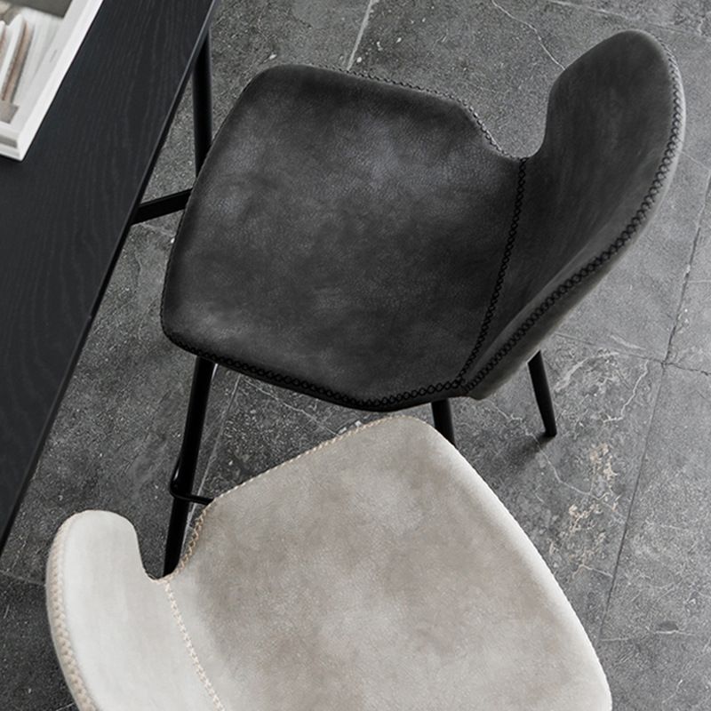 Zeitgenössischer Barhocker aus Kunstleder, 41,5 Zoll, Barhocker für den Innenbereich (2er-Set)