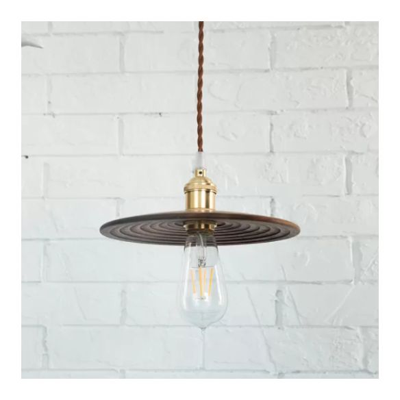 Flying Saucer Wooden Hanging Lighting Nordic 1 Bulb Pendant Light for Dining Room