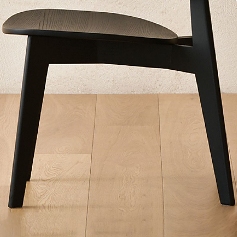 Industrial Solid Wood Armless Chair Kitchen Dining Side Chair