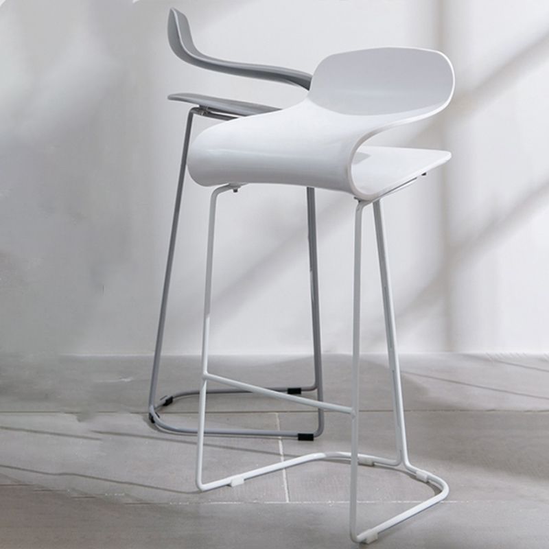 Scandinavian Style Bar-stool with PP Seat Counter Stools for Kitchen