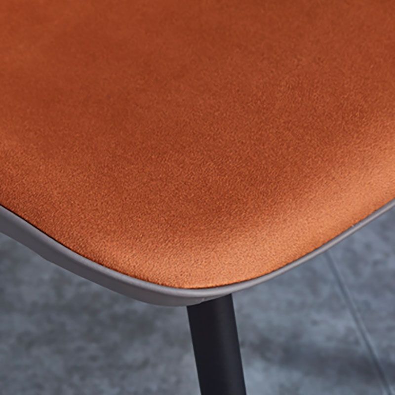 Sillas de comedor de cuero sintético de estilo industrial, silla con respaldo sólido para cocina