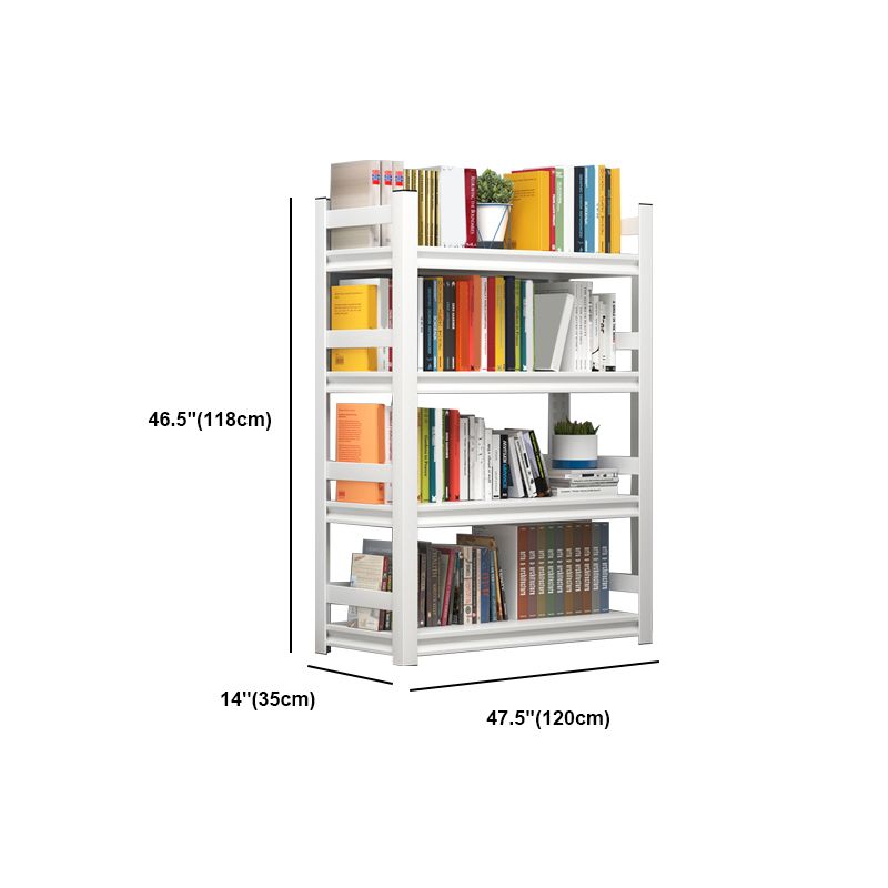 Etagere Bookshelf 15.7" H X 72" W Modern Metal Open Bookcase