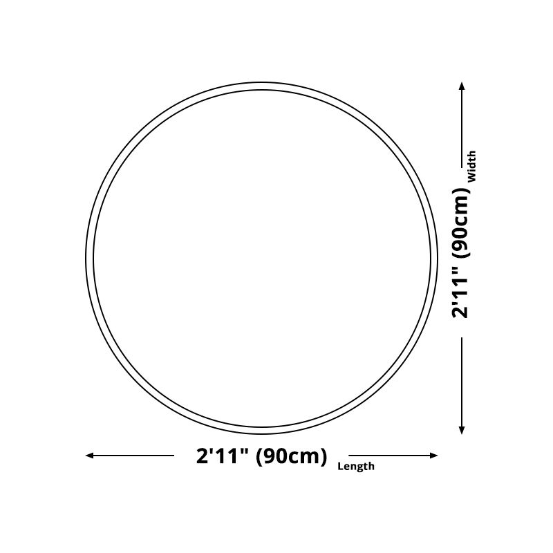 Bohemian Round Rug Area Rug Polyester Stain Resistant Rug for Bedroom