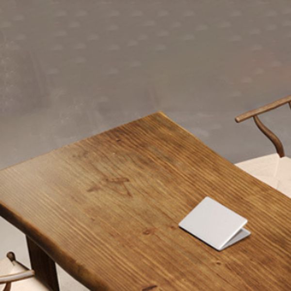 Modern Rectangle Wood Dining Table 1/4/9 Pieces Dining Set for Dining Room