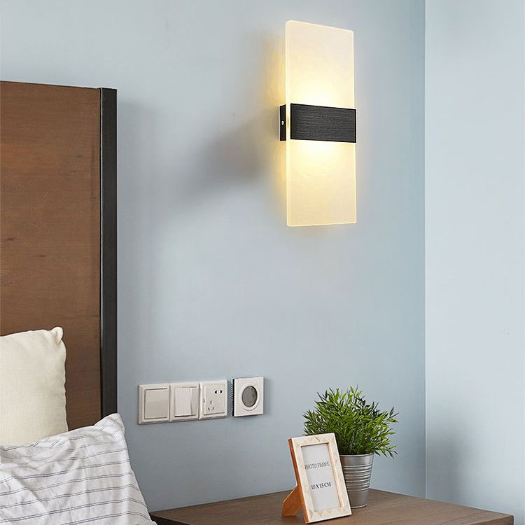 Contemporary Geometric Wall Mounted Lights Acrylic Flush Mount Wall Sconce for Bedside