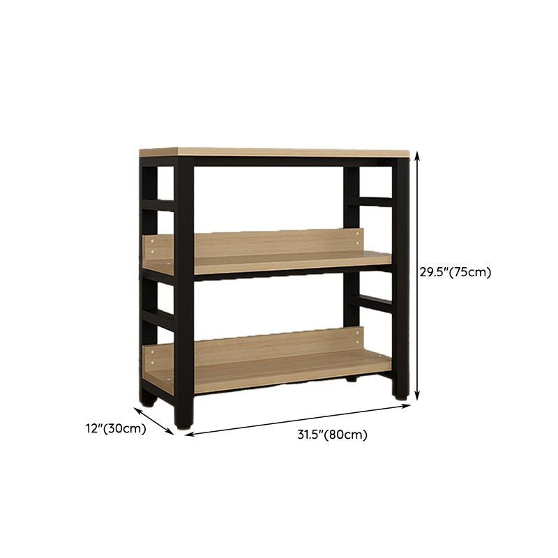 Scandinavian Open Back Shelf Bookcase Shelves Included for Home Office