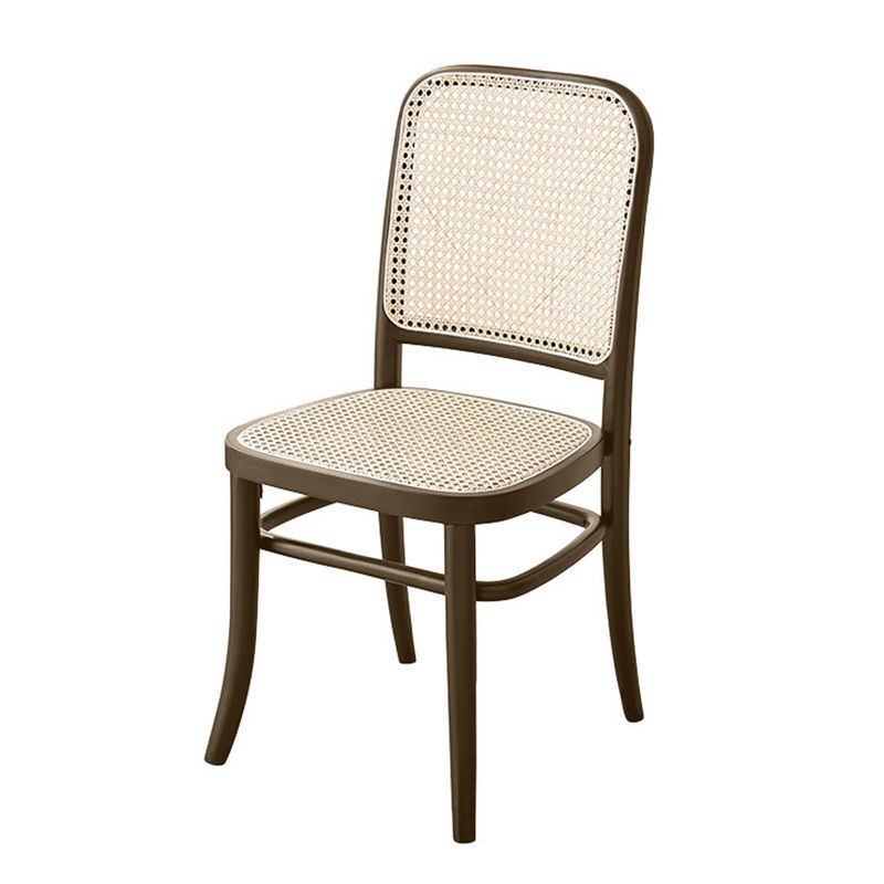 Modern Solid Wood Kitchen Dining Side Chair Opening Back Dining Side Chair