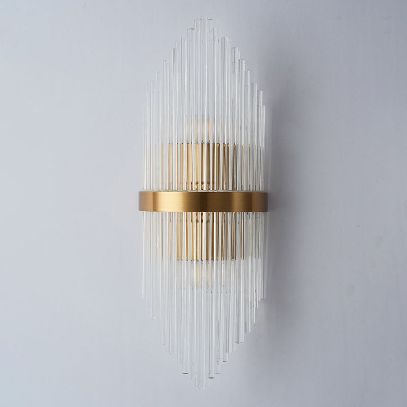 2 Lights Contemporary Crystal Wall Lighting Fixtures for Living Room