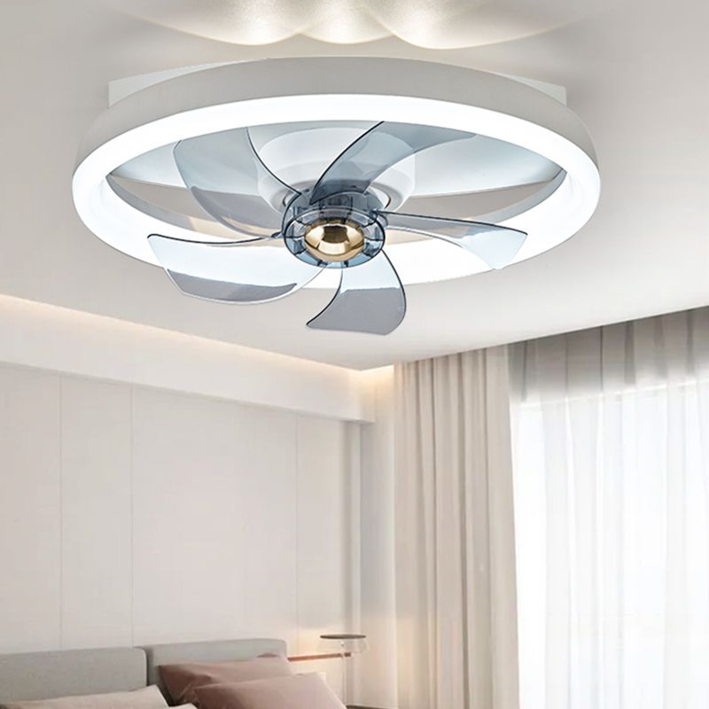 1 Light Ceiling Fan Lighting Modern Style Metal Ceiling Fan Light for Bedroom