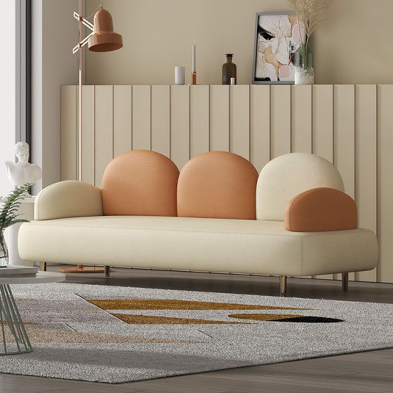 Divano braccio top cuscino moderno in pelle finta 31,5 pollici