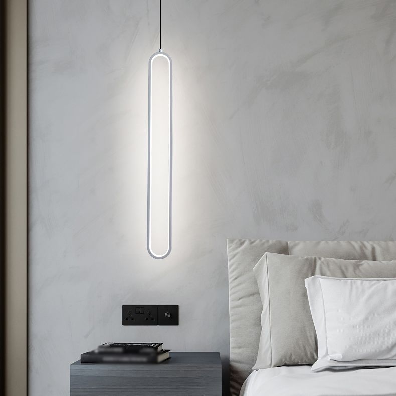 Lampada a led a led moderna a led Iron Iron Light Linea Linea con tonalità silicone