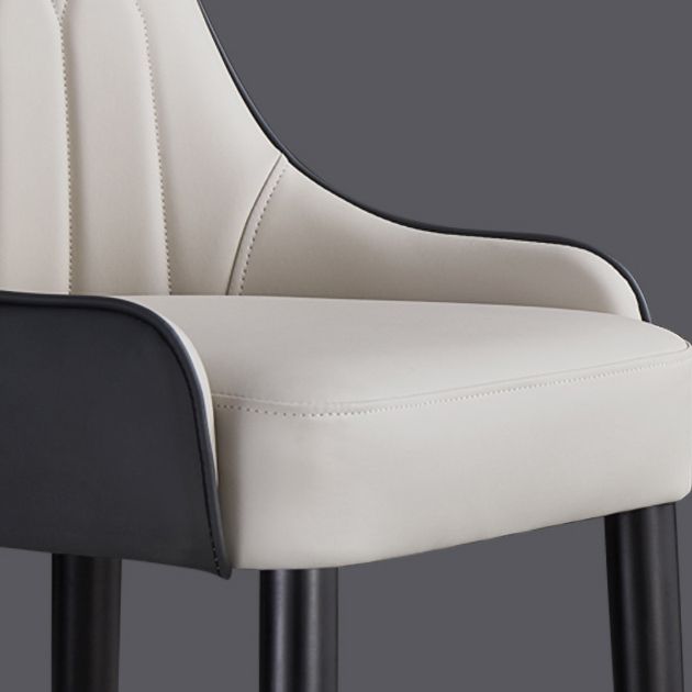 Chaises de salle à manger de style glamour nordique, chaise d'appoint avec accoudoirs en métal pour cuisine (Ensemble de 2)