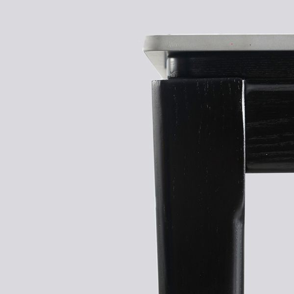 Midcentury Style Furniture Rectangle Dining Table with Solid Wood Legs