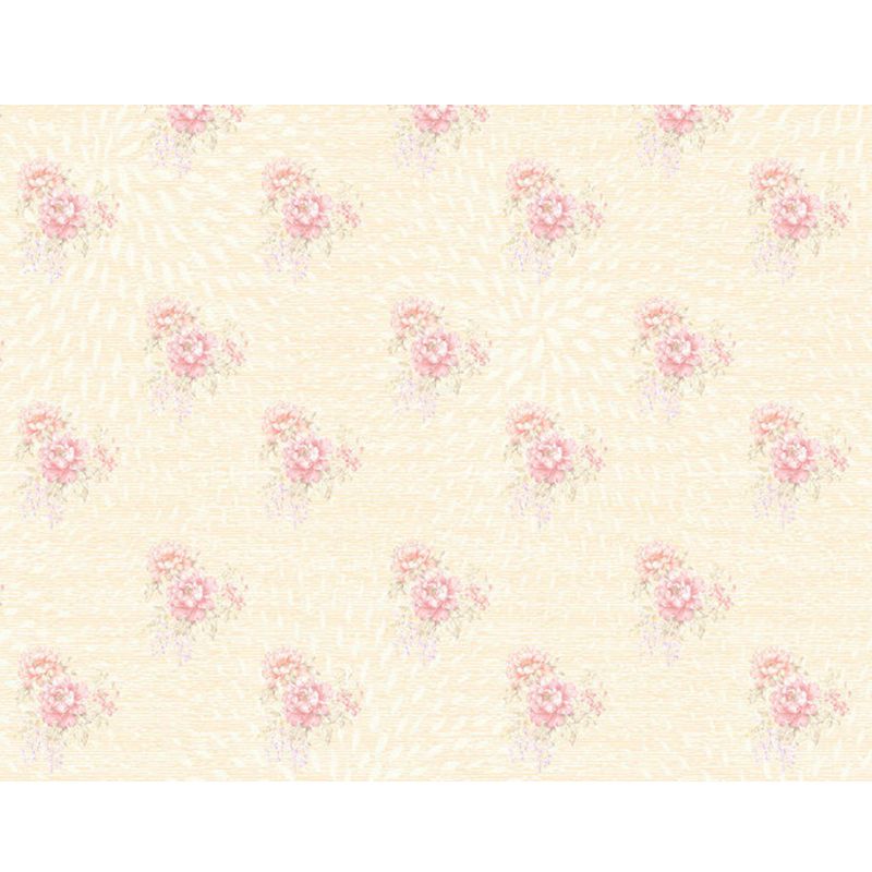 Autocollant Mural au Design Floral vif, décoration murale moderne en matériau non tissé de couleur claire