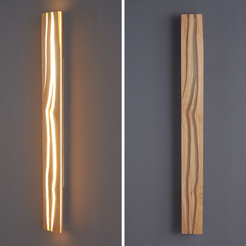 Contemporary Wooden Wall Light Fixture Simple Wall Light Sconce for Bedroom