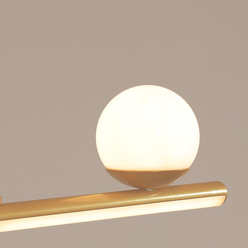 Nordic Metal Island Light Gold Geométrico 4 Lights Island Colgante para comedor