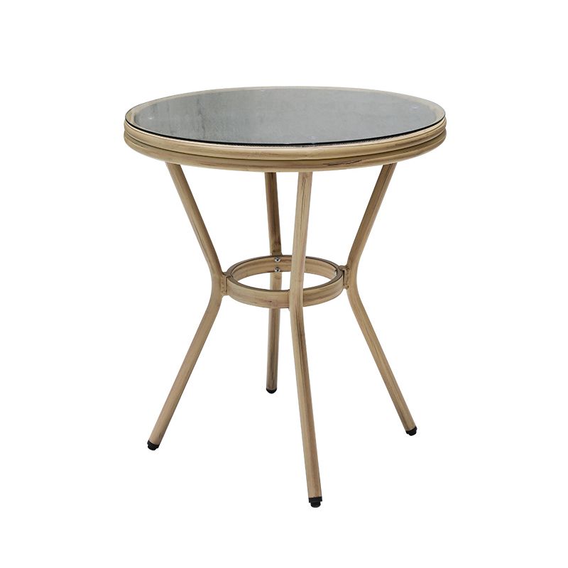 1/2/3/5 Pieces Bistro Table Set Gray Modern Patio Dining Table