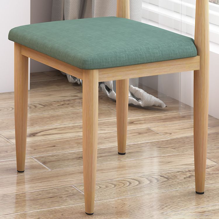 Scandinavian Style Metal Dining Chairs Dining Room Open Back Armless Dining Side Chair