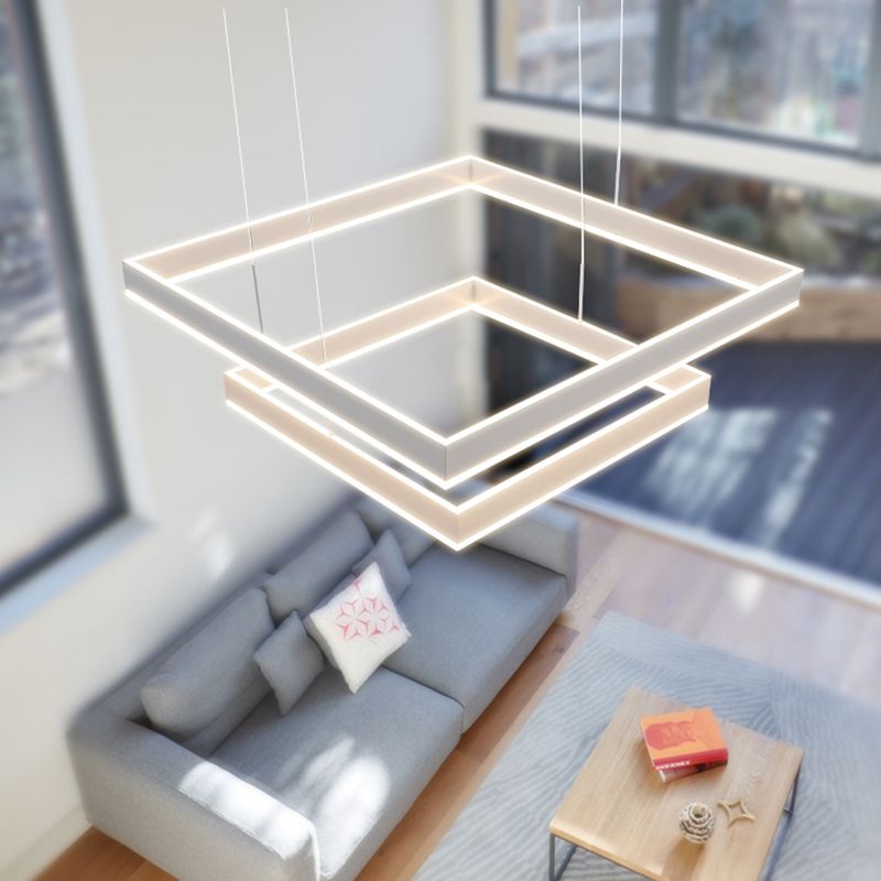 Accesorio de iluminación de lámpara de araña moderno luz colgante de lámpara de múltiples niveles para sala de estar