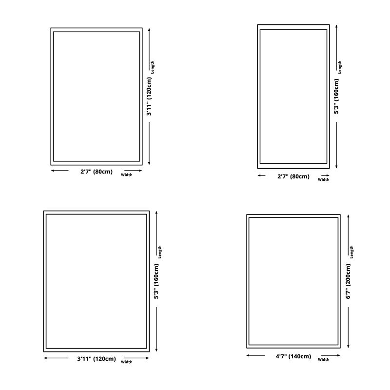 Zwart modern tapijten polyester grafisch gebied tapijt niet-slip achterste tapijt voor salon