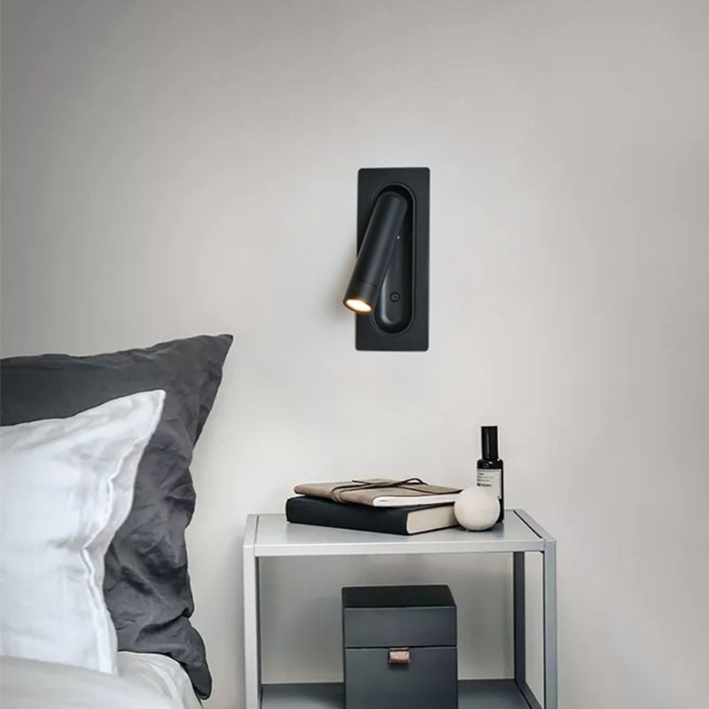 Black Metall Wandleuchte moderne Wandmontage Leuchte Leselampe für Schlafzimmer