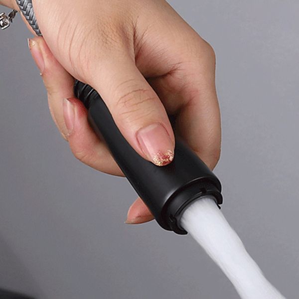 Modern Pull Out One Handle Kitchen Faucet Low Profile Filler with Sprayer