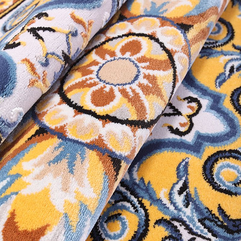 Glam Rug Mid-Century Area Rug Polyester Easy Care Carpet for Bedroom