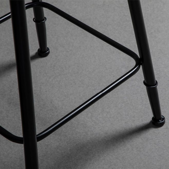 Modern 1/3 Pieces Bar Table Set Round Stone Counter Table with Backrest Stools