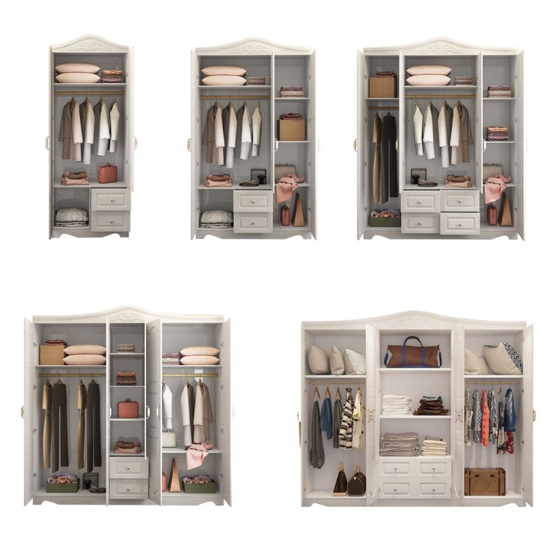 French Country Wardrobe Armoire Engineered Wood Wardrobe Closet