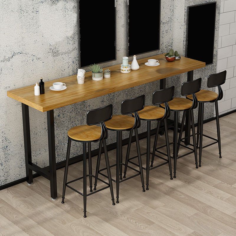 Modern Rectangle Pub Dining Set 1/2/6/7/9/11 Pieces Indoor Table and Stool Set
